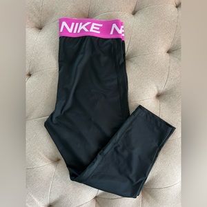 Nike Dri Fit Mesh Panel Leggings Tights Large
